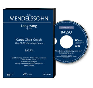 メンデルスゾーン:賛歌 Op.52(独語・英語): バス・パート合唱練習用 MP3CD 【輸入:CD/DVD】