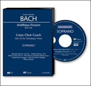 バッハ:マタイ受難曲 BWV 244: ソプラノ・パート合唱練習用 MP3CD 【輸入:CD/DVD】