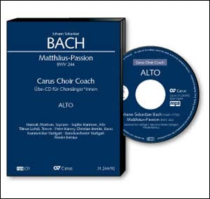 バッハ:マタイ受難曲 BWV 244: アルト・パート合唱練習用 MP3CD 【輸入:CD/DVD】