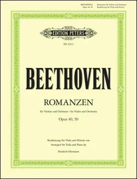 ベートーヴェン:ロマンス ト長調 Op.40、ヘ長調 Op.50/Hermann編 【輸入:ヴィオラ】