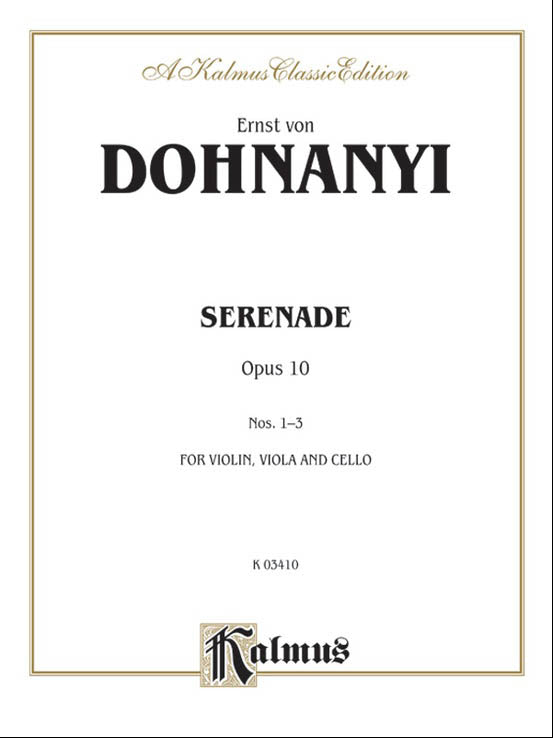 [CD/Paladino]E.v.ドホナーニ(1877-1960):弦楽三重奏のためのセレナードハ長調Op.10他/ウィーン・クライスラー三重奏団 2021.2
