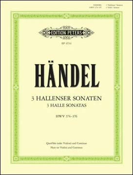 ヘンデル:3つのハレ・ソナタ HWV 374, 375, 376/Woehl編 【輸入:フルート】