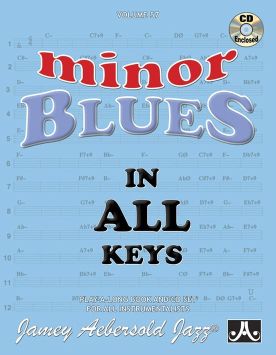 ジェミー・アバソルト・プレイ・アロング 第57巻: マイナー・ブルースをすべてのキーで(CD付) 【輸入:サクソフォン】