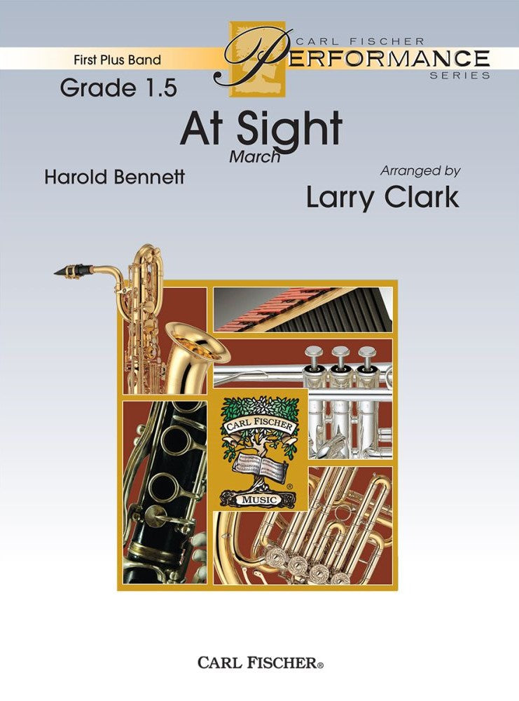 ベネット:At Sight 行進曲/クラーク編曲: フル・スコアとパート譜セット 【輸入:吹奏楽】