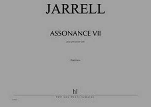 ジャレル:アソナンス VII(根茎)~ソロ・パーカッションのための 【輸入:打楽器】