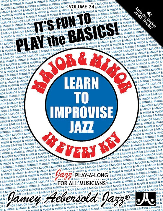 ジェミー・アバソルト・プレイ・アロング 第24巻: MAJOR AND MINOR IN EVERY KEY(2CD付) 【輸入:サクソフォン】