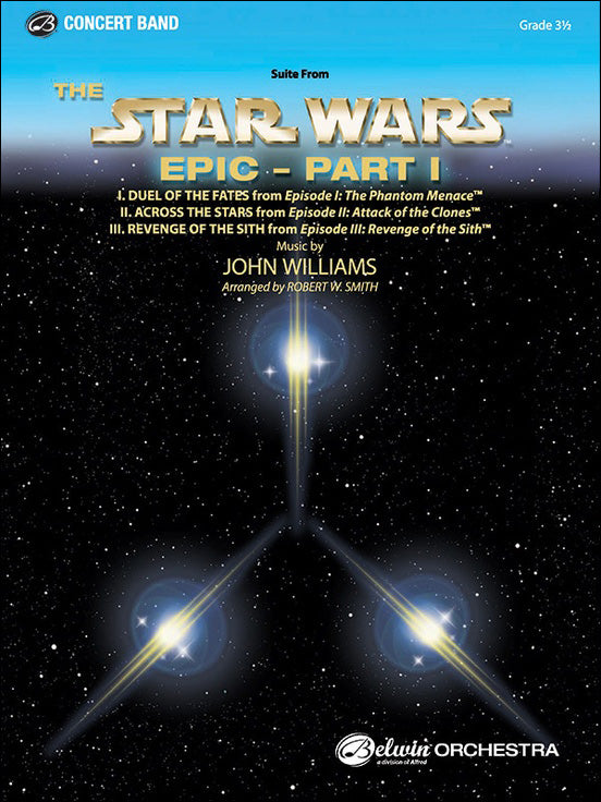 ウィリアムズ:組曲「スター・ウォーズ・エピック」 Part I/吹奏楽用編曲/R. W. スミス編: フル・スコアとパート譜セット 【輸入:吹奏楽】