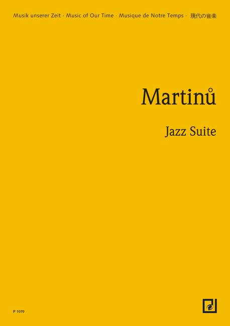 マルティヌー:ジャズ組曲: スタディ・スコア 【輸入:オーケストラ(スコア)】