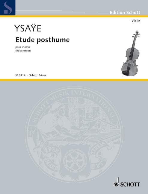イザイ:Posthumus Studies/ルビンシュタイン編 【輸入:ヴァイオリン】