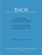 バッハ:協奏曲 変ホ長調(BWV 169, 49, 1053に基づいた作品)/Fischer編 【輸入:ヴィオラ】