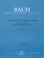 バッハ:カンタータ 第62番「いざ来たれ、異教徒の救い主よ」 BWV 62(独語・英語)/原典版/Durr編 【輸入:合唱とピアノ】