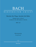 バッハ:カンタータ 第132番「道を備えよ」 BWV 132(独語)/原典版/Raphael編 【輸入:合唱とピアノ】