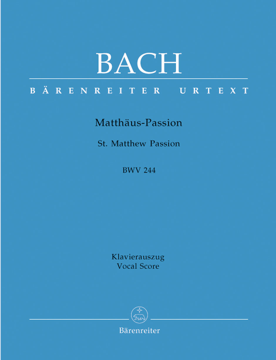バッハ：マタイ受難曲 BWV 244/原典版/Durr u0026 Schneider編: 指揮者用大型スコア(新バッハ全集 II/5)(布装)  【輸入：合唱とオーケストラ】