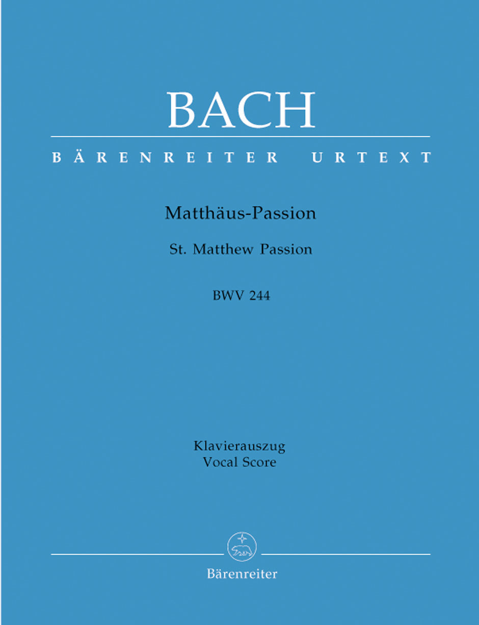 バッハ:マタイ受難曲 BWV 244/原典版/Durr & Schneider編: 指揮者用大型スコア(新バッハ全集 II/5)(布装) 【輸入:合唱とオーケストラ】