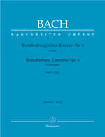バッハ:ブランデンブルク協奏曲 第6番 変ロ長調 BWV 1051/新バッハ全集版 【輸入:室内楽(スコア)】