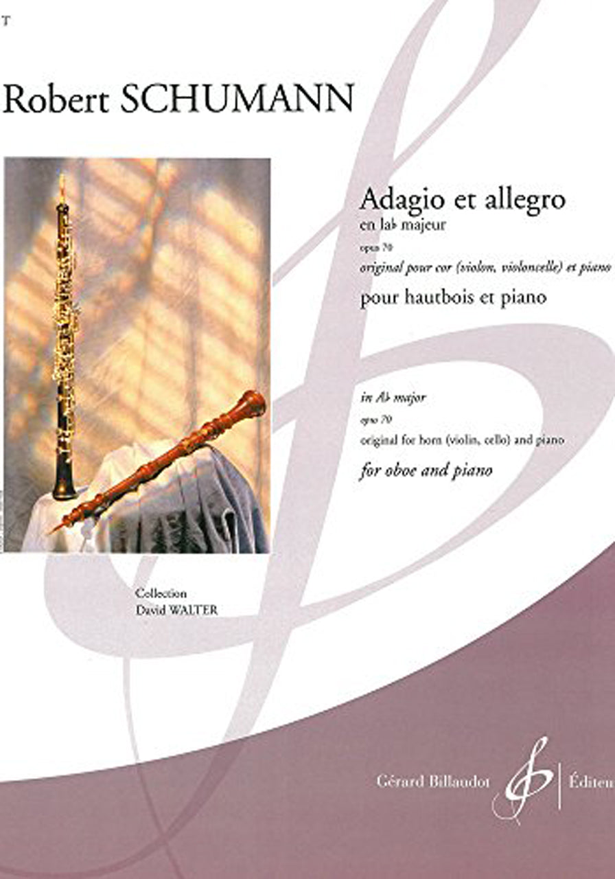 シューマン:アダージョとアレグロ Op.70 【輸入:オーボエ】