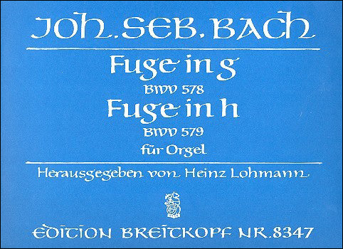 バッハ:フーガ ト短調 BWV 578、 ロ短調 BWV 579 【輸入:オルガン】