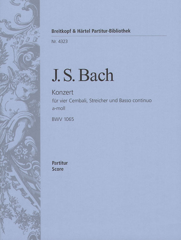 バッハ:4台のチェンバロのための協奏曲 イ短調 BWV 1065: 指揮者用大型スコア 【輸入:ピアノとオーケストラ(スコア)】