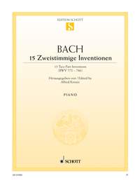 バッハ:インヴェンション(二声のインヴェンション) BWV 772-786 【輸入:ピアノ】
