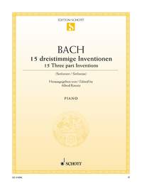 バッハ:シンフォニア(三声のインヴェンション) BWV 787-801 【輸入:ピアノ】