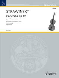 ストラヴィンスキー：バイオリン協奏曲 ニ長調(1931年) 【輸入