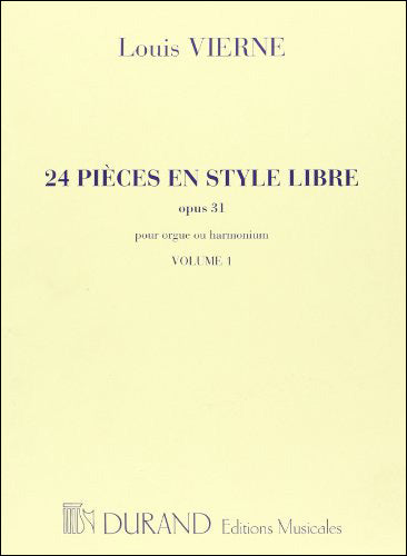 ヴィエルヌ:24の自由な形式の小品 Op.31 第1巻 【輸入:オルガン】