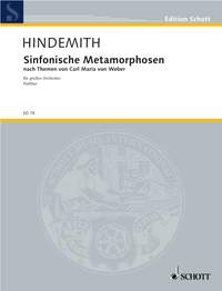 ヒンデミット：ウェーバーの主題による交響的変容: 指揮者用大型スコア