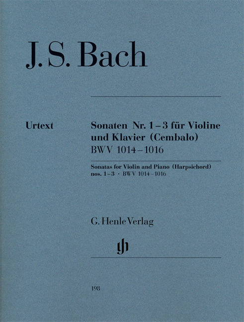 バッハ:バイオリン・ソナタ集 第1巻 BWV 1014-1016/原典版 【輸入:ヴァイオリン】