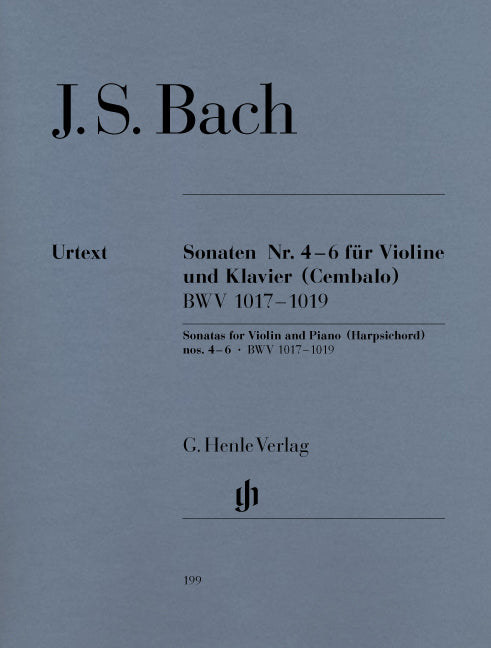 バッハ:バイオリン・ソナタ集 第2巻 BWV 1017-1019/原典版 【輸入:ヴァイオリン】