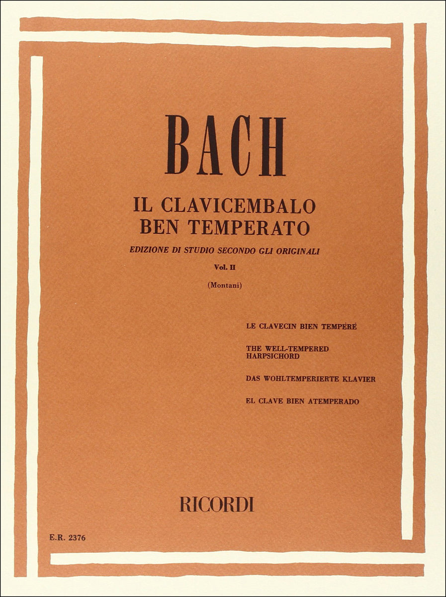 バッハ:平均律クラヴィーア曲集 第2巻 BWV 870-893/Montani編 【輸入:ピアノ】