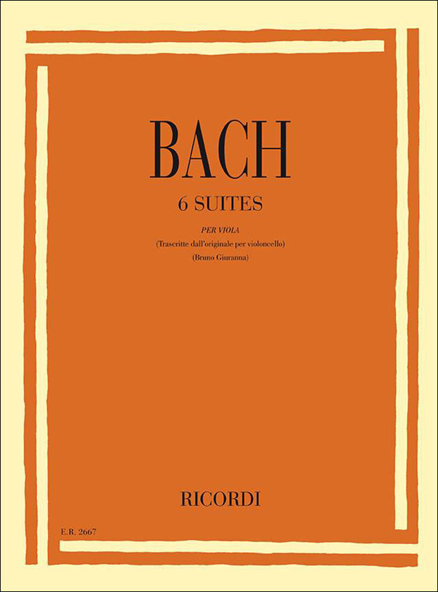 バッハ:無伴奏チェロ組曲 BWV 1007-1012/無伴奏ビオラ用編曲 【輸入:ヴィオラ】