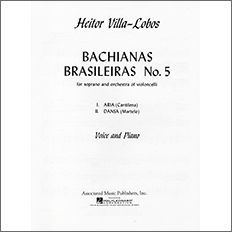 ヴィラ=ロボス：ブラジル風バッハ 第5番 【輸入：ヴォーカルとピアノ