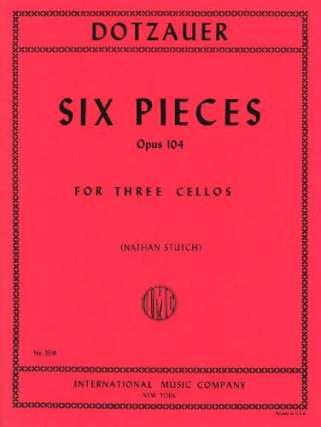 ドッツァウアー:6つの小品 Op.104 【輸入:チェロ】