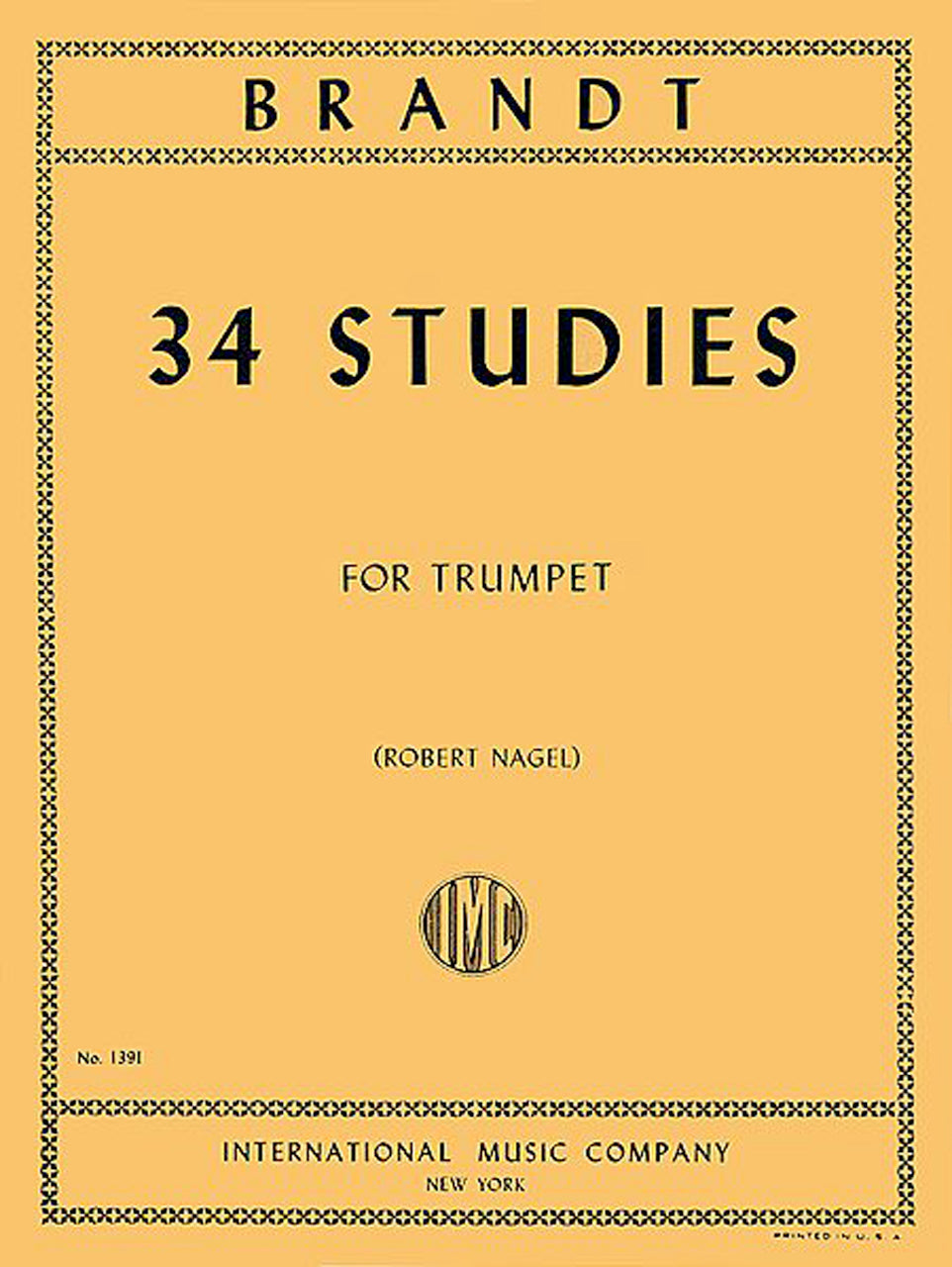 ブラント:オーケストラ・モチーフによる34の練習曲 【輸入:トランペット】