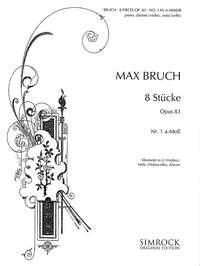 ブルッフ:三重奏曲 Op.83 第1番 イ短調 【輸入:室内楽(パート譜)】