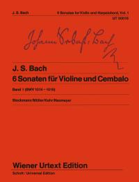 バッハ:バイオリン・ソナタ集 第1巻 BWV 1014-1016(バイオリンとハープシコードまたはピアノ)/ウィーン原典版/ストックマン編 【輸入:ヴァイオリン】