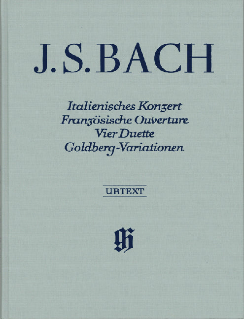 バッハ:イタリア協奏曲 ヘ長調 BWV 971、フランス風序曲 ロ短調 BWV 831, 4つのデュエット, ゴールドベルグ(ゴルトベルク)変奏曲 BWV 988/原典版: 布表紙 【輸入:ピアノ】