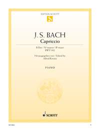 バッハ:カプリッチョ 変ロ長調 BWV 992 「最愛の兄の旅立ちにあたって」 【輸入:ピアノ】