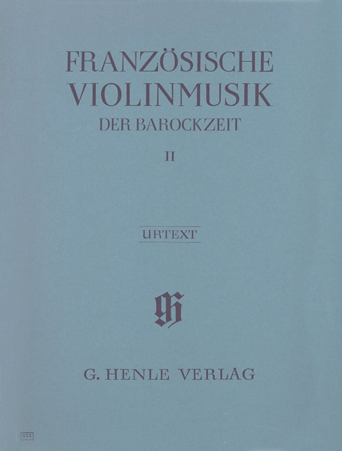 FRANZOSISCHE VIOLINMUSIK DER BAROCKZEIT BD.2 【輸入:ヴァイオリン】