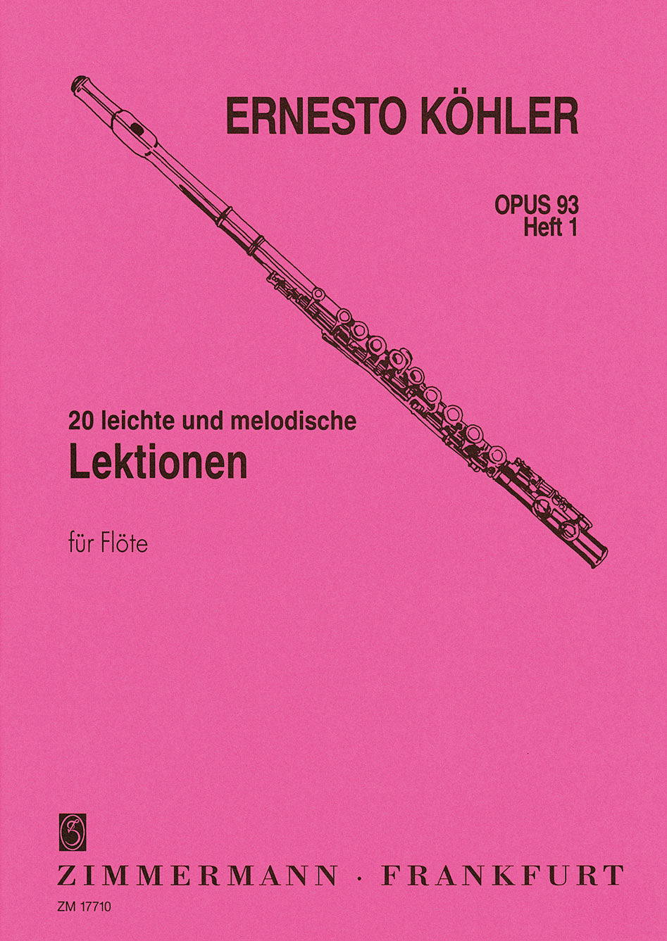 ケーラー：20のやさしく旋律的な練習曲 Op.93 第1巻 【輸入：フルート】 ヤマハの楽譜通販サイト Sheet Music Store
