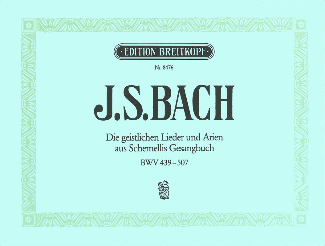 バッハ:宗教的歌曲とアリア(シェメッリ歌曲集より) BWV 439-507 【輸入:ヴォーカルとピアノ】