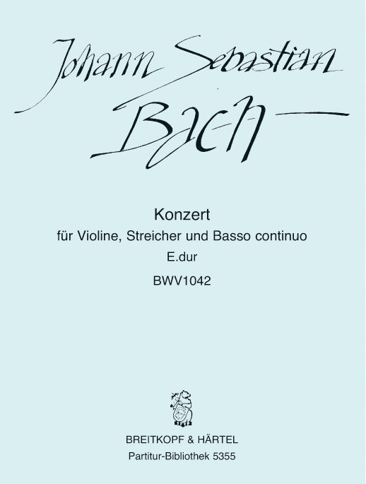 バッハ:バイオリン協奏曲 第2番 ホ長調 BWV 1042/原典版/Hofmann編: 指揮者用大型スコア 【輸入:ヴァイオリンとオーケストラ(スコア)】