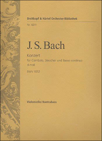 バッハ:チェンバロ協奏曲 第1番 ニ短調 BWV 1052: チェロ/コントラバス 【輸入:オーケストラ・パート譜】