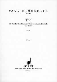 ヒンデミット:ビオラ、テノール・サクソフォンとピアノのための三重奏曲 Op.47 【輸入:室内楽(パート譜)】