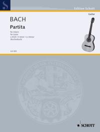 バッハ:無伴奏フルートのためのパルティータ イ短調 BWV 1013/ソロ・ギター用編曲 【輸入:ギター】