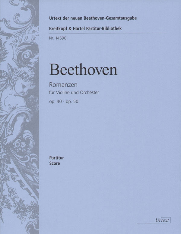 ベートーヴェン:ロマンス ト長調 Op.40、ヘ長調 Op.50/新ベートーヴェン全集版/小島編: 指揮者用大型スコア 【輸入:ヴァイオリンとオーケストラ(スコア)】