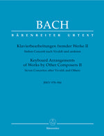バッハ：同時代の作曲家の作品に基づく協奏曲 第2巻: BWV 978-984/新