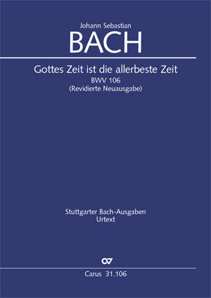 バッハ:カンタータ 第106番「神の時は最上の時なり」 BWV 106(英語・独語)/Urtext/Thalheimer編 【輸入:合唱とピアノ】