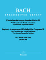 バッハ:同時代の作曲家の作品に基づく協奏曲 第3巻: BWV 985-987. 592a, 972a, 965-966, 954/新バッハ全集に基づく原典版/Heller編 【輸入:ピアノ】