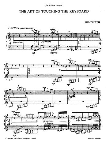 ウィアー:ART OF TOUCHING THE KEYBOARD FOR PIANO, THE 【輸入:ピアノ】
